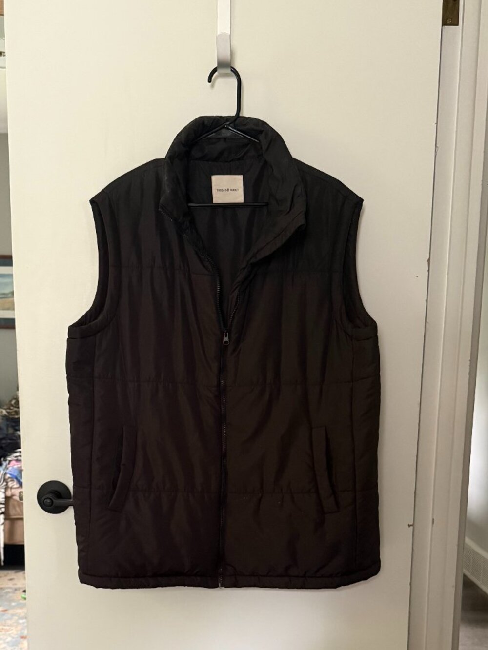 Thread & Supply Black Puffer Vest XS/S